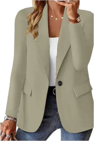 Women's Casual Blazers Business Jackets Long Sleeve Cardigan Work Suit Spring Graduation Outfits 2025