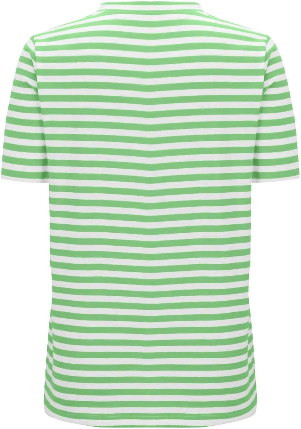 Women's Casual Short Sleeve Shirts Stripe Crew Neck Tees 2025 Summer Loose Tshirt Ladies Plus Size Blouse