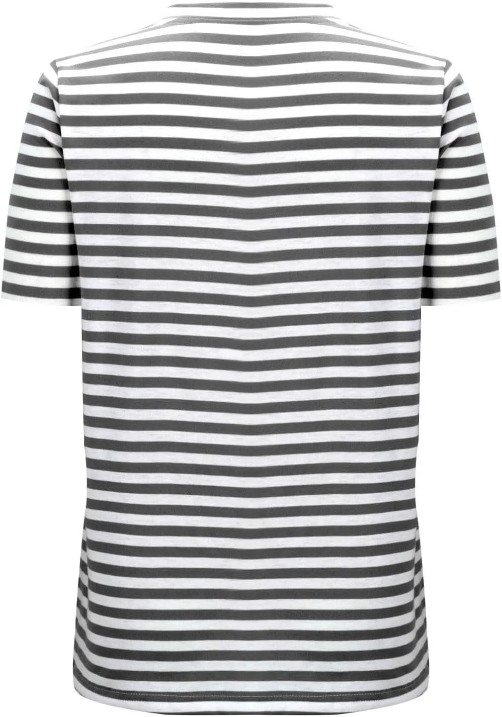 Women's Casual Short Sleeve Shirts Stripe Crew Neck Tees 2025 Summer Loose Tshirt Ladies Plus Size Blouse