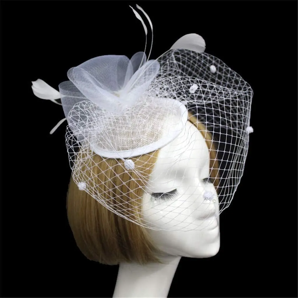 Women's Fascinators Hat Fashion Feathe Hat Cocktail Party Hat Hair Clip Headband Fascinator Wedding Tea Party Hat
