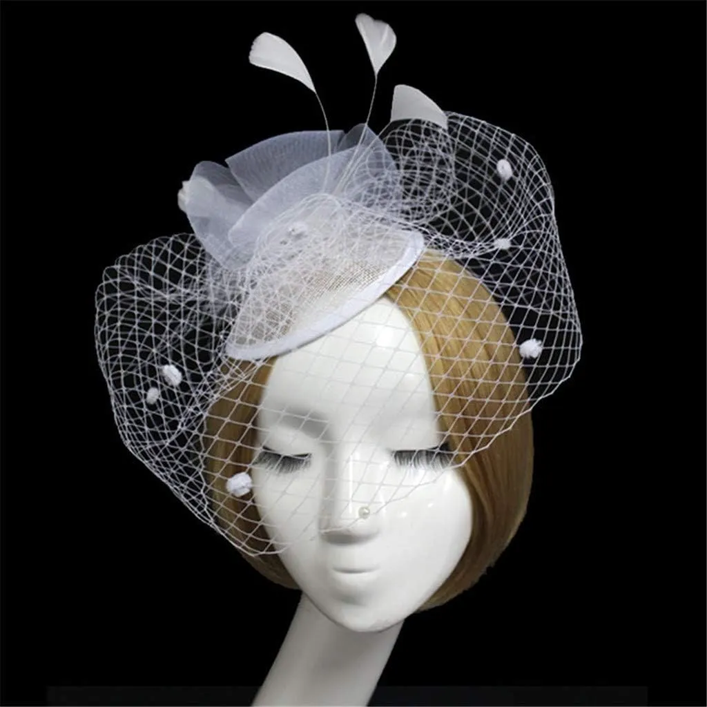 Women's Fascinators Hat Fashion Feathe Hat Cocktail Party Hat Hair Clip Headband Fascinator Wedding Tea Party Hat