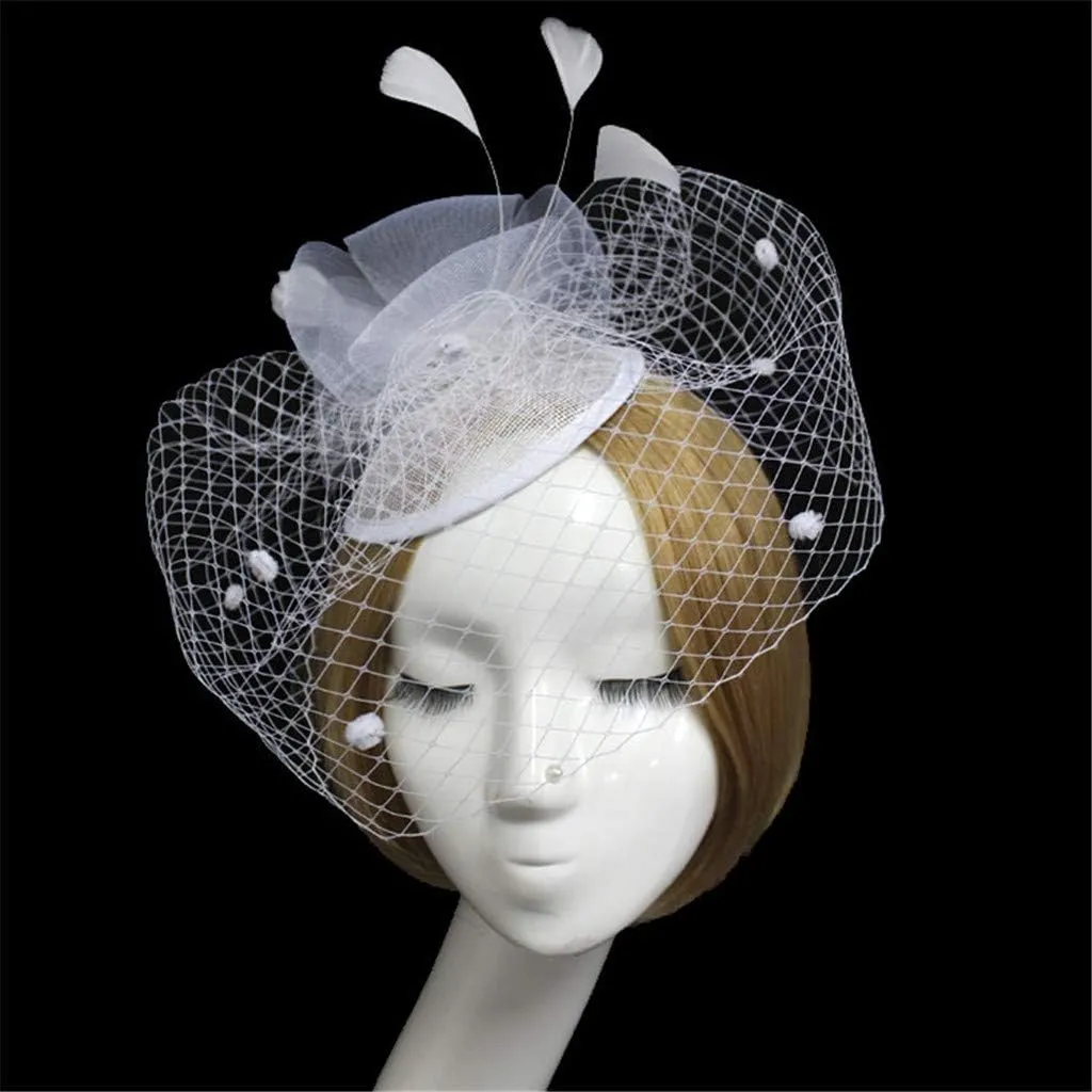 Women's Fascinators Hat Fashion Feathe Hat Cocktail Party Hat Hair Clip Headband Fascinator Wedding Tea Party Hat