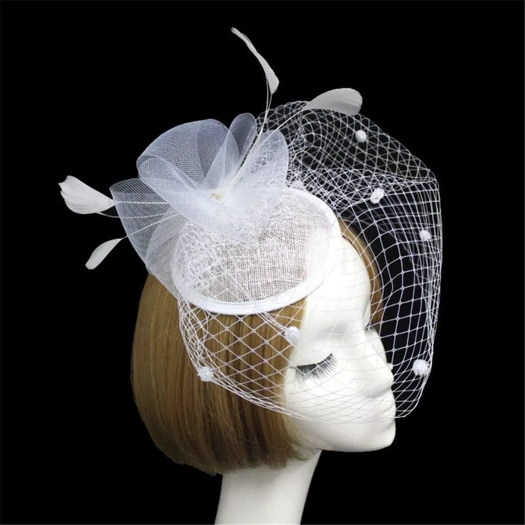 Women's Fascinators Hat Fashion Feathe Hat Cocktail Party Hat Hair Clip Headband Fascinator Wedding Tea Party Hat
