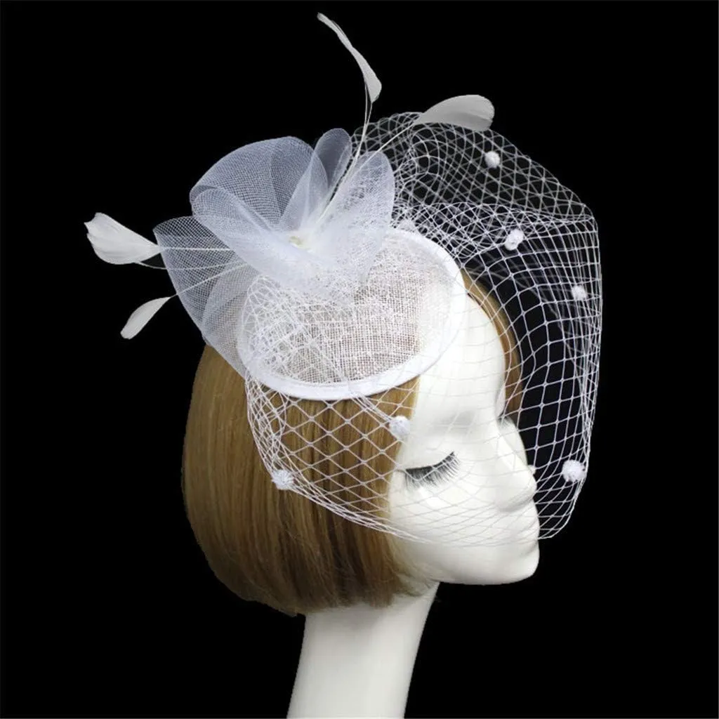 Women's Fascinators Hat Fashion Feathe Hat Cocktail Party Hat Hair Clip Headband Fascinator Wedding Tea Party Hat