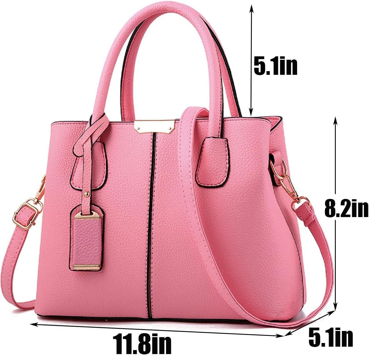 Womens Handbags and Purses Fashion Top Handle Satchel Tote PU Leather Shoulder Bags