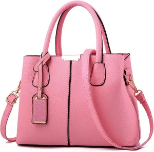 Womens Handbags and Purses Fashion Top Handle Satchel Tote PU Leather Shoulder Bags