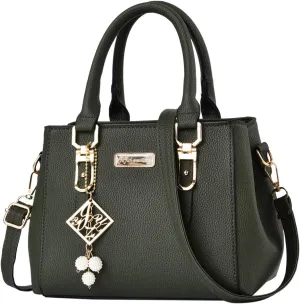 Womens Handbags PU Leather Zipper Tote Bag Purse Roomy Trendy Top Handle Satchel Messenger Shoulder Bags