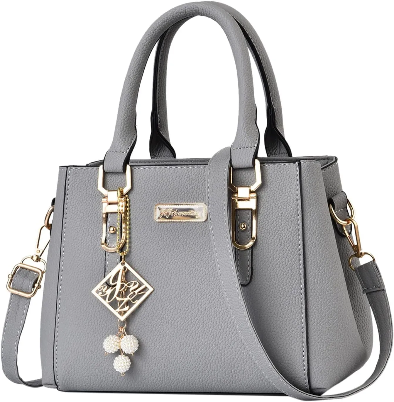 Womens Handbags PU Leather Zipper Tote Bag Purse Roomy Trendy Top Handle Satchel Messenger Shoulder Bags
