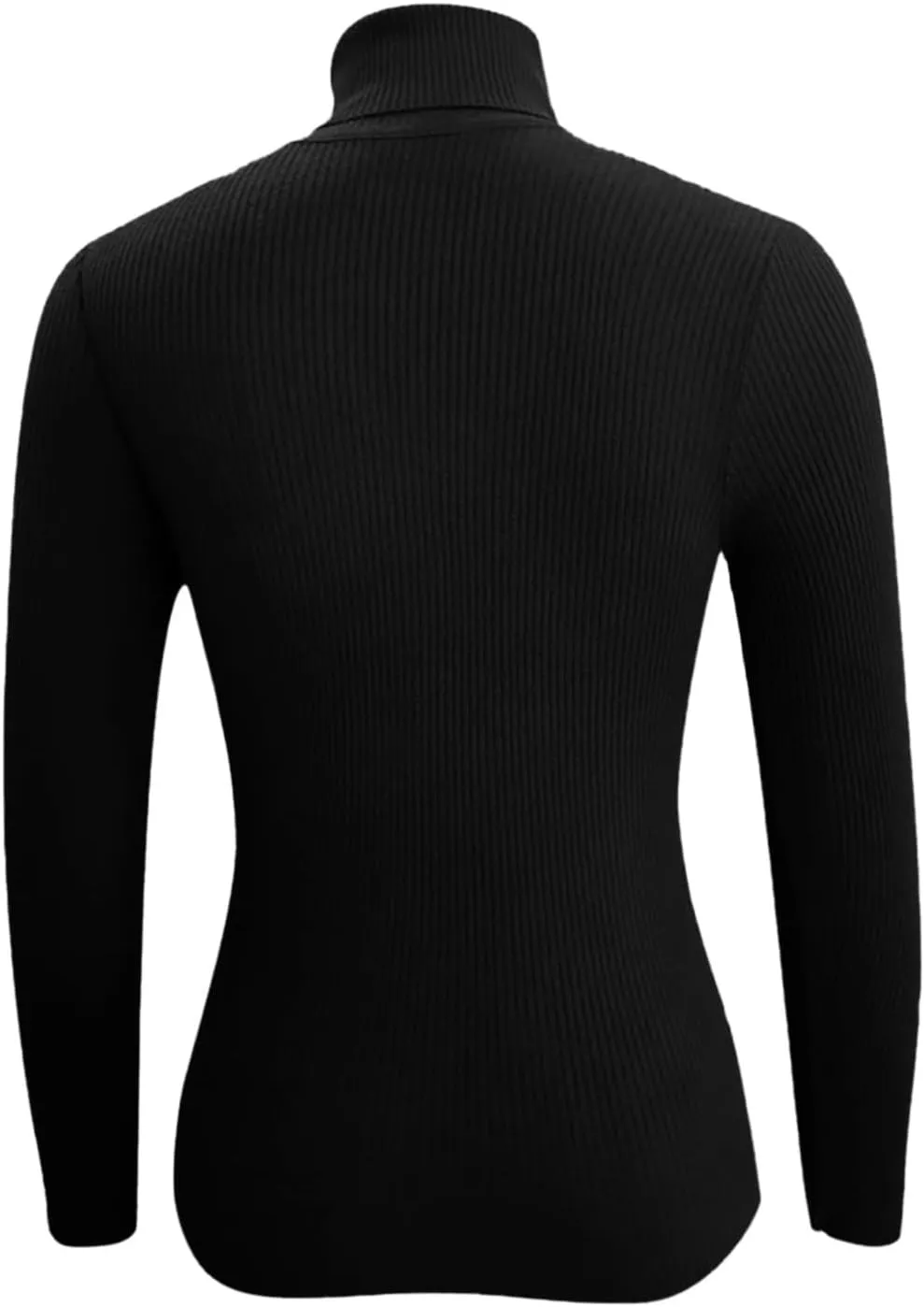 Womens Long Sleeve Turtleneck Rib Knit Slim Fit Shirts Basic Tee Plain Casual T-Shirt Going Out Tops Spring Outfits