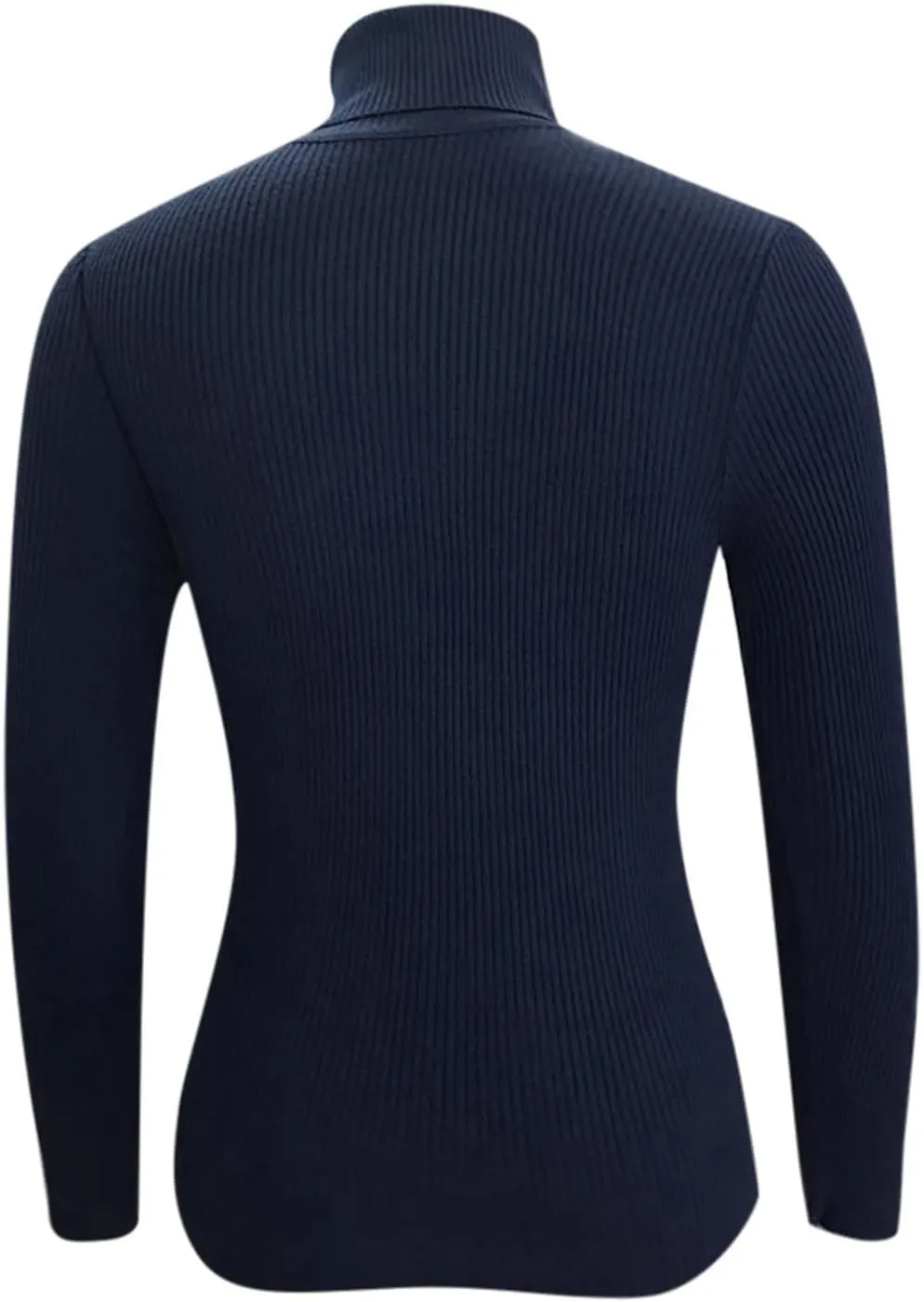 Womens Long Sleeve Turtleneck Rib Knit Slim Fit Shirts Basic Tee Plain Casual T-Shirt Going Out Tops Spring Outfits