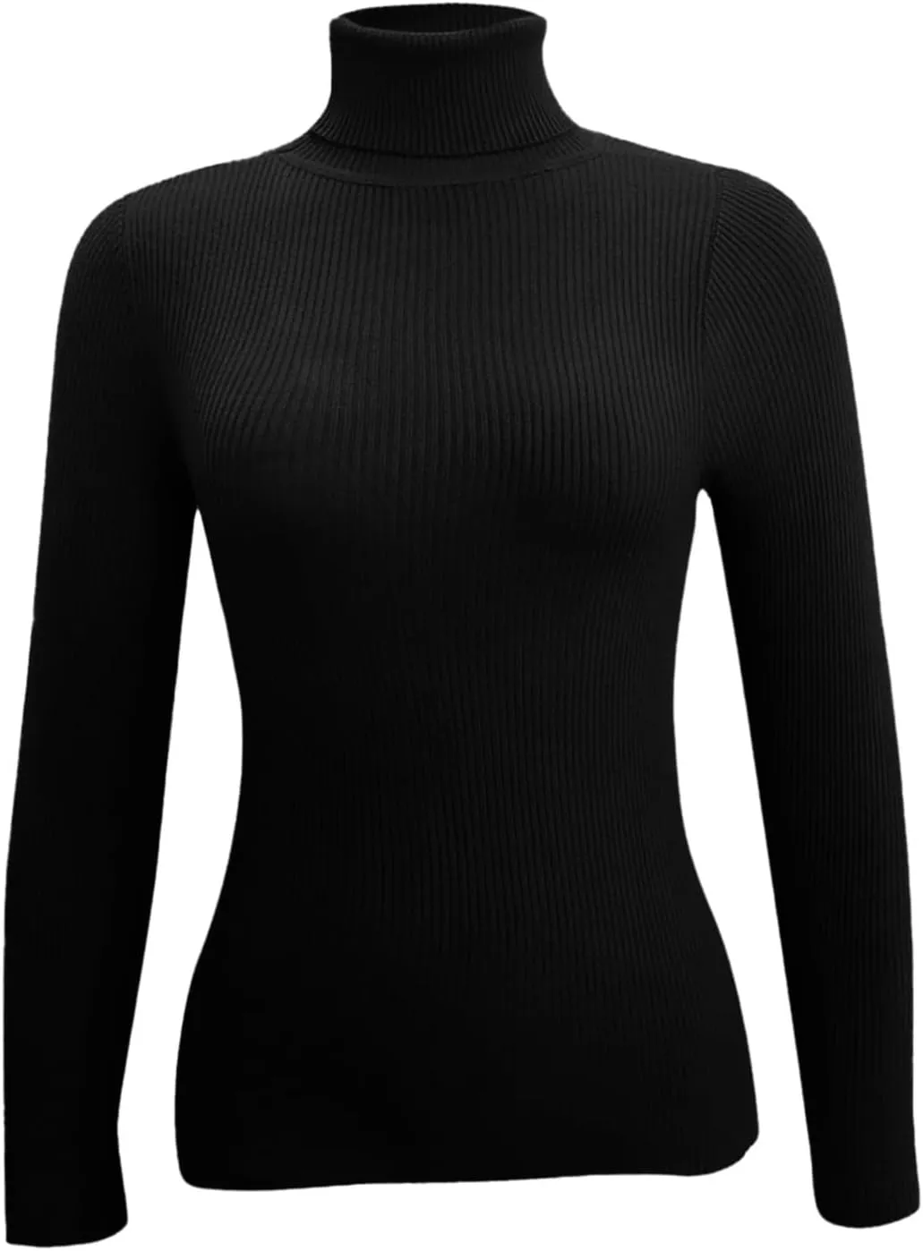 Womens Long Sleeve Turtleneck Rib Knit Slim Fit Shirts Basic Tee Plain Casual T-Shirt Going Out Tops Spring Outfits
