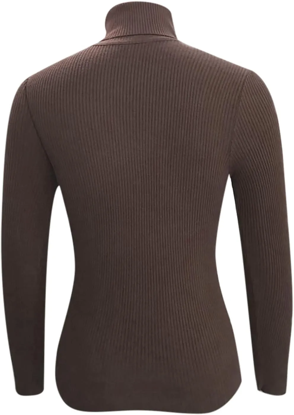Womens Long Sleeve Turtleneck Rib Knit Slim Fit Shirts Basic Tee Plain Casual T-Shirt Going Out Tops Spring Outfits