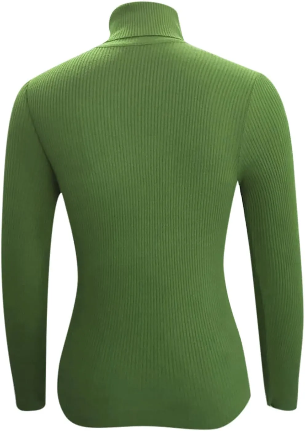Womens Long Sleeve Turtleneck Rib Knit Slim Fit Shirts Basic Tee Plain Casual T-Shirt Going Out Tops Spring Outfits