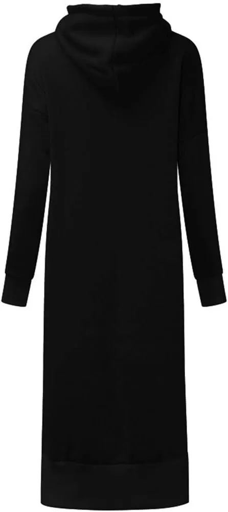 Womens Oversized Sweatshirt Dress Hoodies Pullover Long Sleeve Hoodie Dress for Women Hooded Sweatshirts Mini Dress