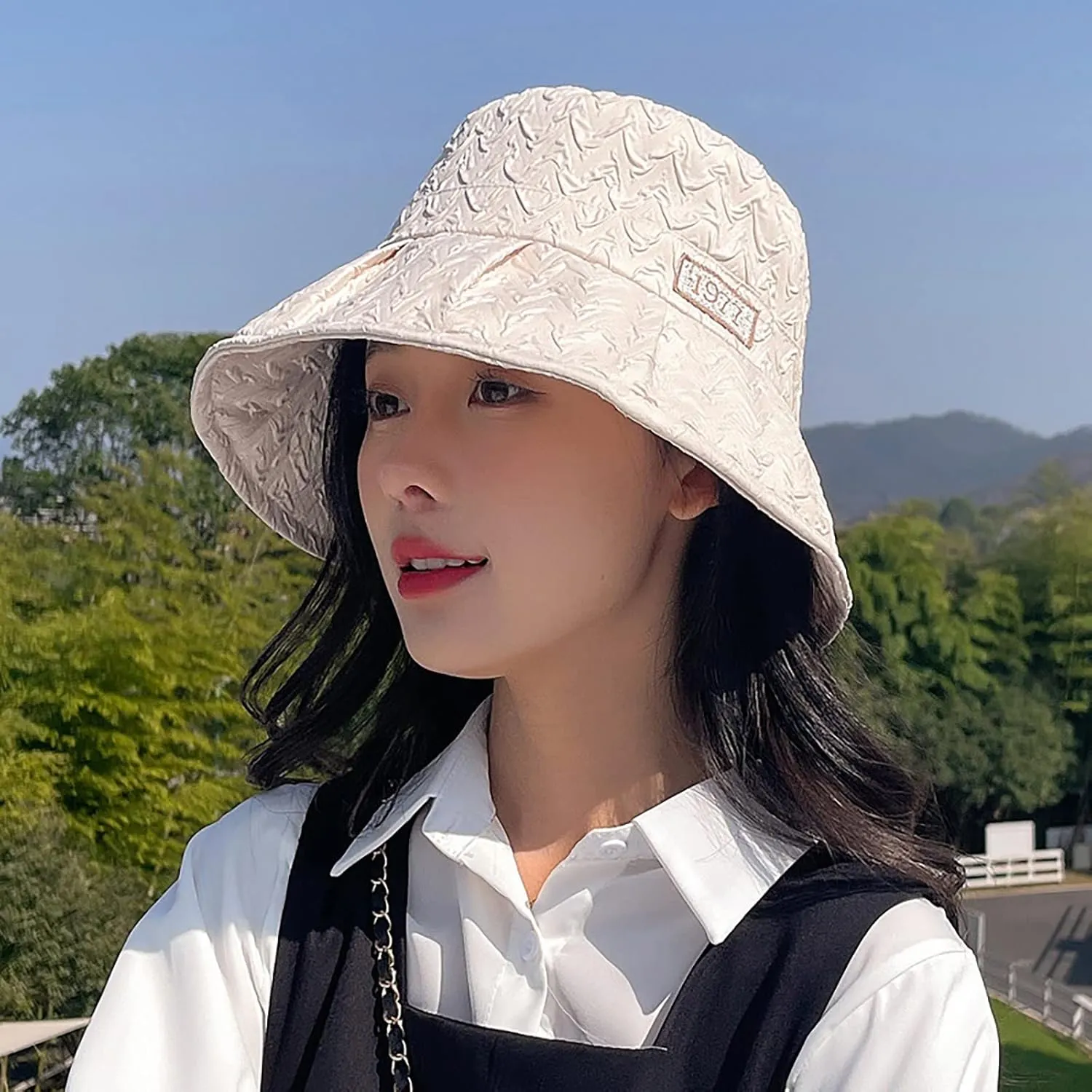 Women's Solid Colors Bucket Hats Wide Brim Sun Hats Outdoor Summer Travel Hiking Beach Fisherman Cap