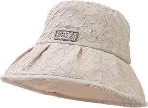 Women's Solid Colors Bucket Hats Wide Brim Sun Hats Outdoor Summer Travel Hiking Beach Fisherman Cap