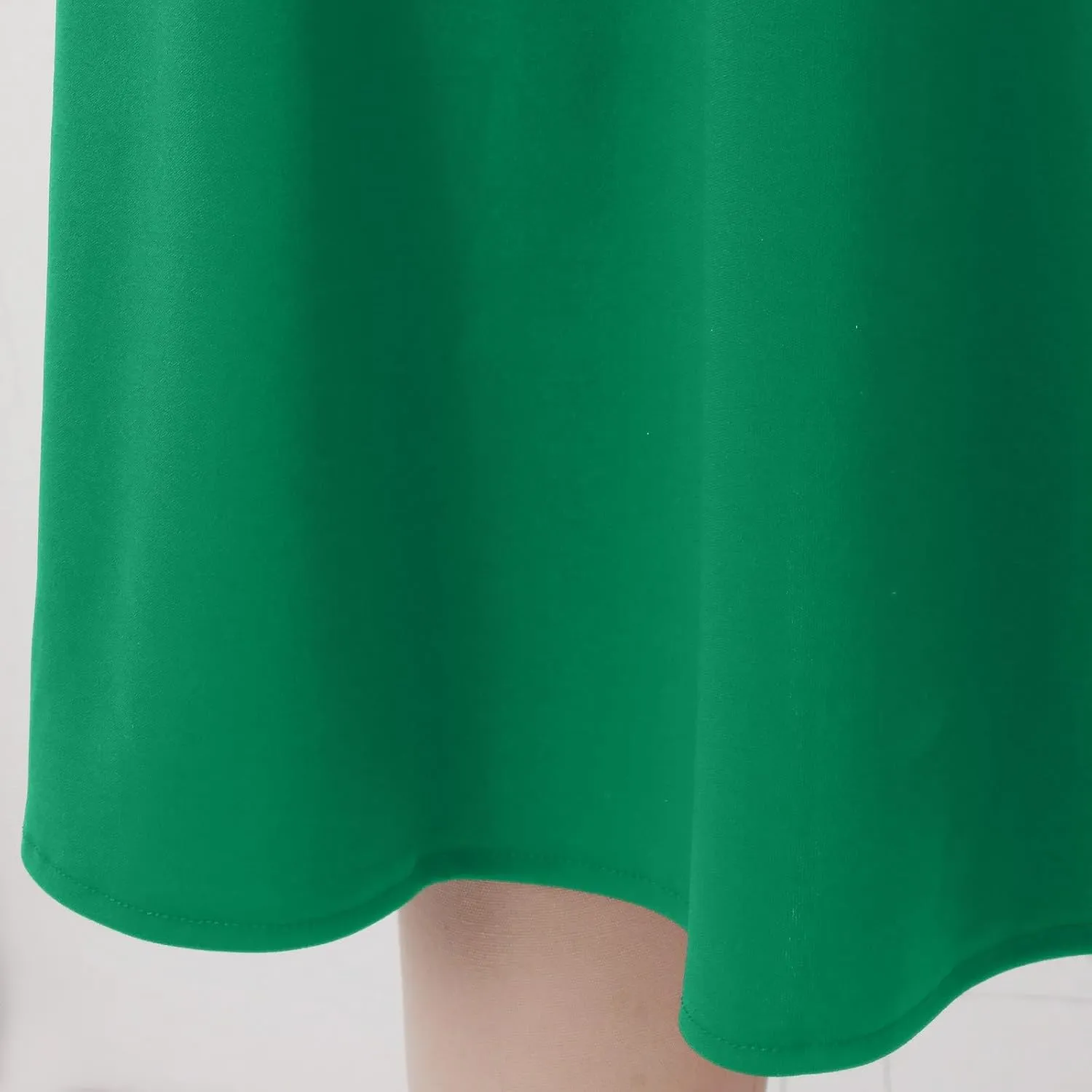 Women's Solid Lightweight Flare Midi Pull On Closure Skirt S XXL Plus Size Side Slit Skirt