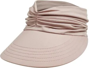 Women's Sun Visor Hat Beach Wide Brim UV Protection Cap with Ponytail Outdoor Sports Beach Golf Hiking Empty Top Hat