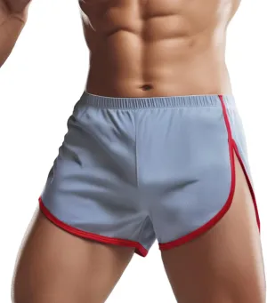 YINYOUYU Mens Running Shorts Gym Athletic Workout Bodybuilding Short Shorts