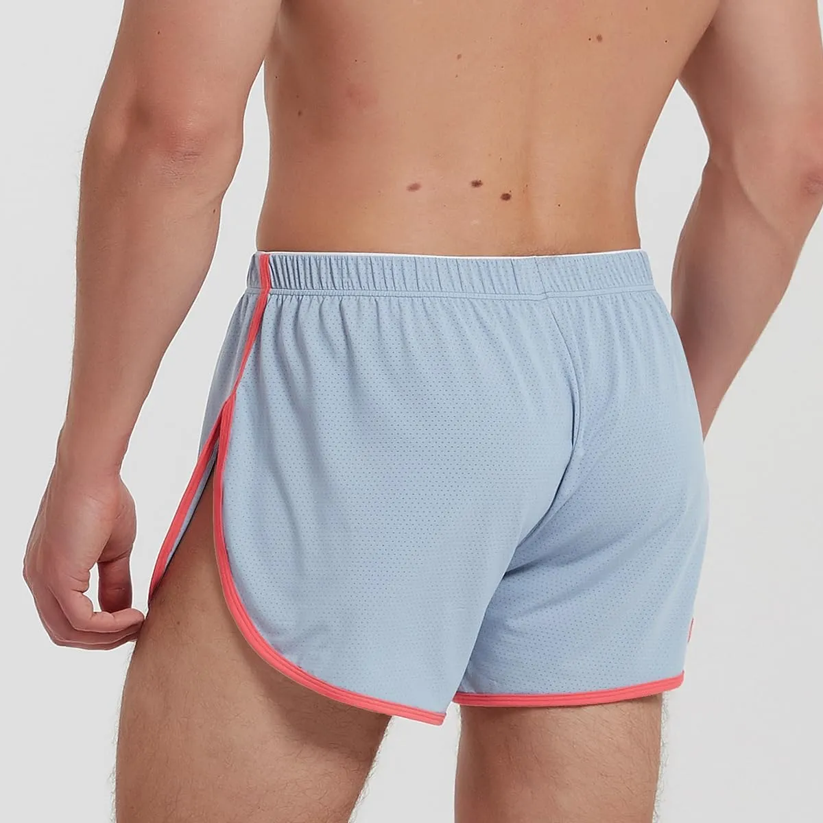 YINYOUYU Mens Running Shorts Gym Athletic Workout Bodybuilding Short Shorts