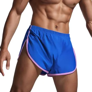 YINYOUYU Mens Running Shorts Gym Athletic Workout Bodybuilding Short Shorts