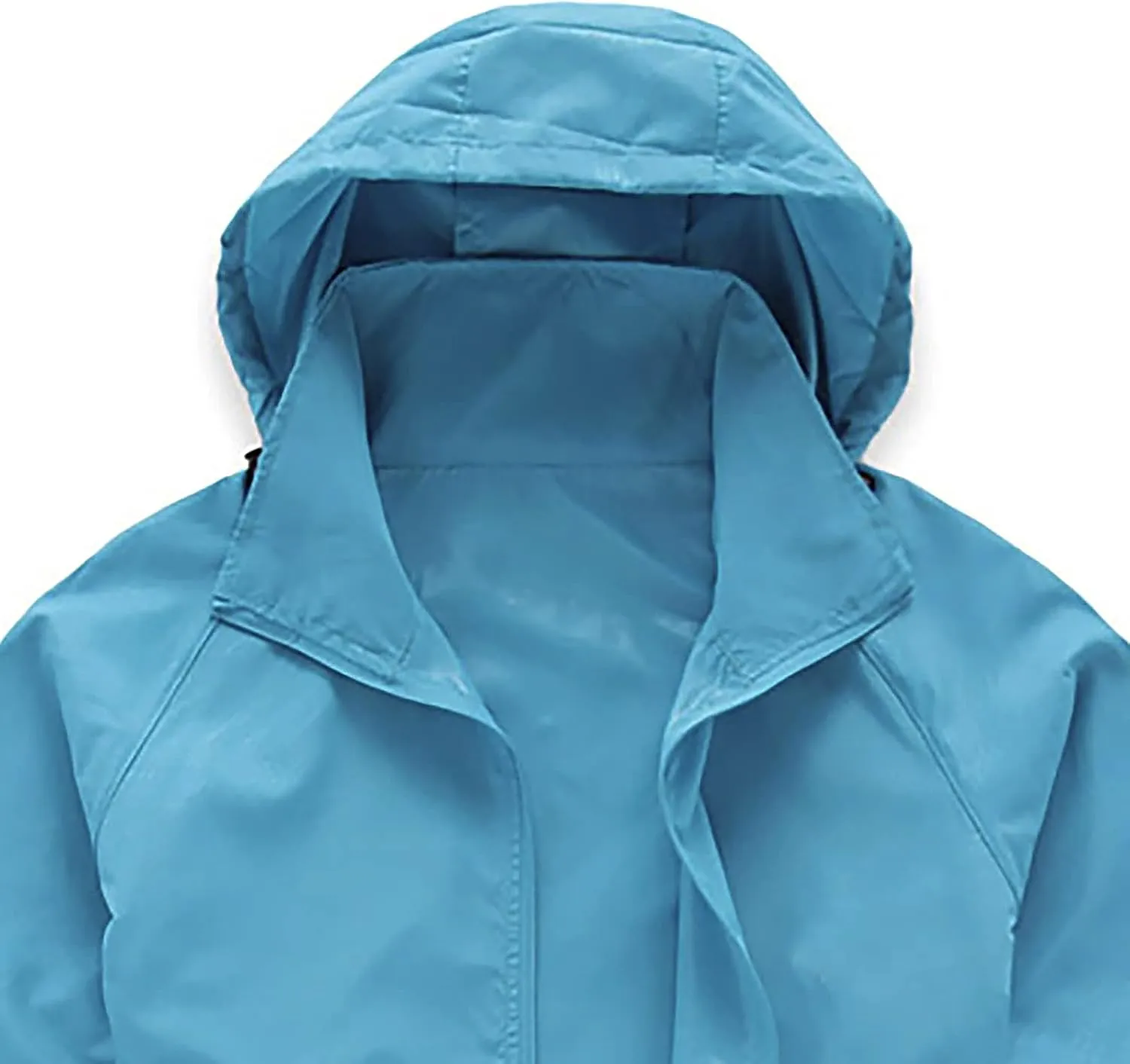 Ymosrh Men's Work Jackets Lightweight Waterproof Windbreaker Rain Jacket Packable with Hood for Hiking Travel, XS-3XL