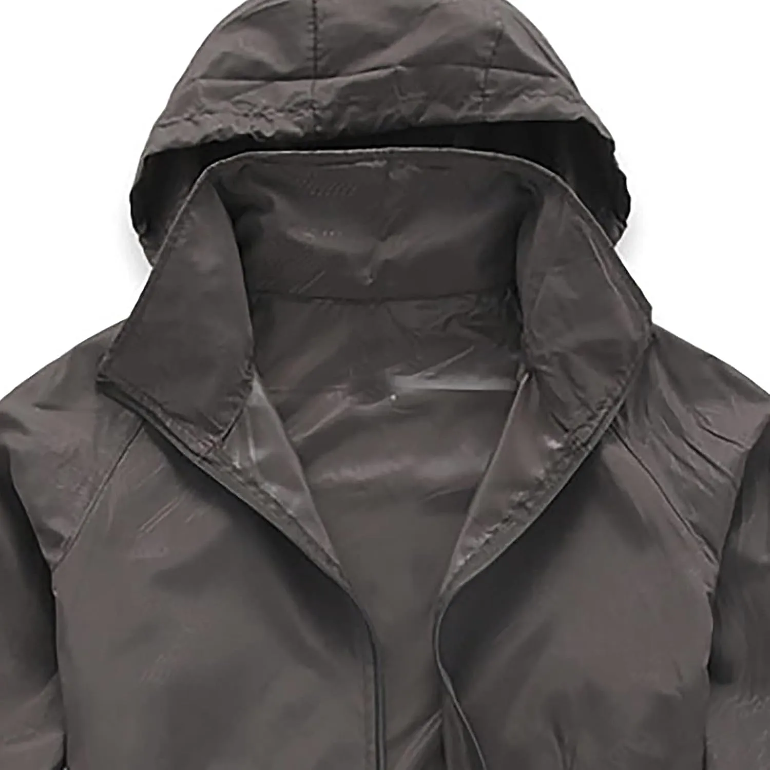 Ymosrh Men's Work Jackets Lightweight Waterproof Windbreaker Rain Jacket Packable with Hood for Hiking Travel, XS-3XL