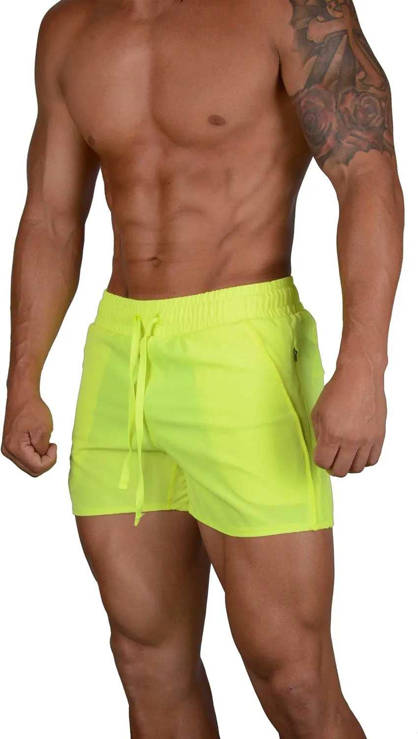 YoungLA Men's Bodybuilding Gym Running Shorts 101