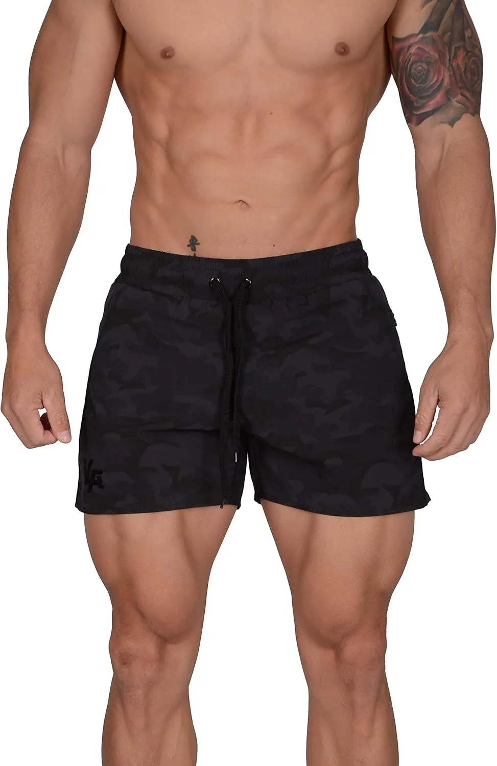 YoungLA Men's Bodybuilding Gym Running Shorts 101
